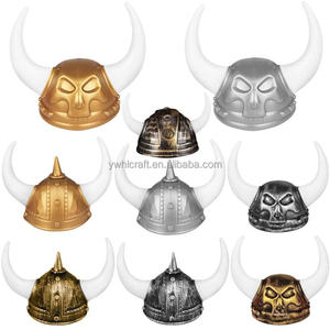 <span class=keywords><strong>Casque</strong></span> de Viking antique personnalisé <span class=keywords><strong>HLC</strong></span> avec cornes, chapeau de gladiateur romain médiéval, accessoire de déguisement pour fête cosplay - Product Image 3