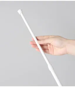 90-160cm <span class=keywords><strong>sans</strong></span> poinçon télescopique pôle garde-robe Rails Installation gratuite corde à linge cintre chambre <span class=keywords><strong>rideau</strong></span> tasse tasse tige - Product Image 1