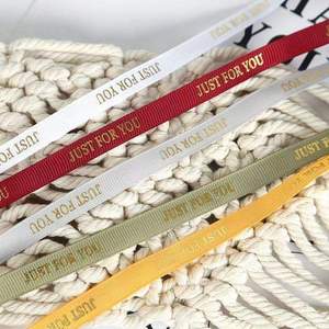 1.0 lá vàng tiếng anh chủ đề handmade Polyester Ribbon <span class=keywords><strong>Bow</strong></span> Cửa hàng Hoa bao bì DIY bó hoa vật liệu trang trí hoa cây - Product Image 5