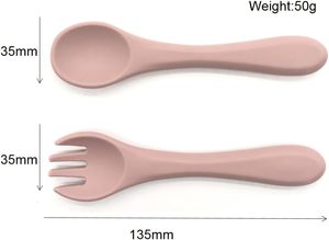 Set de Alimentación para Bebés de Silicona de Grado Alimenticio, Diseño de Dibujos Animados, 0-12 Meses, Libre de BPA, Resistente al Calor, con Ventosa, Babero, Cuchara y Plato - Product Image 4