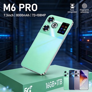 Nuevo Teléfono Inteligente M6 Pro, Pantalla de 7.3 Pulgadas, 16GB+1TB, Android Desbloqueado, Versión Global, Doble SIM, Teléfono para Juegos - Product Image 6