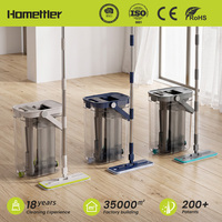 Serpillère à séparation nette/sale à prix d'usine pour le nettoyage des sols domestiques, serpillère sèche et humide, pour l'élimination des poils d'animaux à 360°