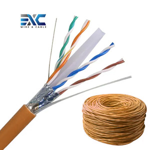 <span class=keywords><strong>Câble</strong></span> de communication réseau EXC Cat7 23AWG PVC en cuivre multibrins UTP, certifié CE/ROHS/ISO9001, 305m/1000ft - Product Image 1
