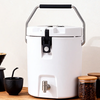 Glacière à vin portable moderne en PE, couleur personnalisée, design thermique rotomoulé, 8L, écologique, réutilisable, intérieur en acier inoxydable, pour la pêche