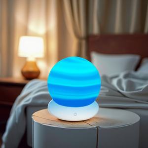 Projecteur d'ambiance portable RGB LED avec télécommande, style minimaliste, effet aurore, pour chambre, jeux, fêtes, fonctionne sur piles - Product Image 4