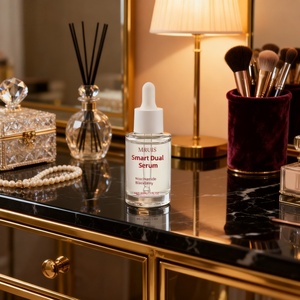 Siero viso Anti-invecchiamento a doppia azione intelligente Niacinamide more vitamine C + E oli <span class=keywords><strong>di</strong></span> palma da <span class=keywords><strong>cocco</strong></span> per un'idratazione radiante - Product Image 5