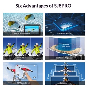 Cámara Deportiva Sj8pro en Oferta, 1080p, Visión Nocturna, Resistente al Agua, 4k, Estabilización de 6 Ejes, para Surf, Snorkel y Filmación - Product Image 4