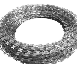 Durable Cross Hot-Dip Galvanized Razor Barbed Wire Coil <b>Clip</b> Gun Anti-Climbing for Airport Security and Protective Construction - Product Image 5