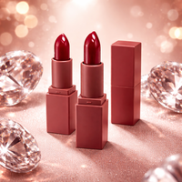LSFAIRY LS178 Rojo Cereza, Lápiz Labial de Larga Duración Premium, Resistente al Agua y al Sudor, Sets al por Mayor, Logotipo Personalizado, Vegano, Muestra Cremosa