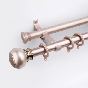 ชุดราวผ้าม่านคู่ขนาด28มม. สำหรับห้องอาบน้ำอลูมิเนียมแบบเรียบง่าย - Product Image 3