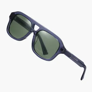 Kính mát thời trang 2024 gafas de Sol cổ điển hình chữ nhật Acetate Kính mát Italy bán số lượng lớn thương hiệu sang trọng thiết kế kính mát