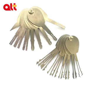 21pcs Wholesale New Style Jiggler Keys Opener Lock Pick Set Scissors Combination Locksmith Unlocking Tools