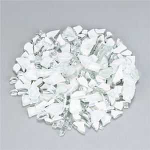 Mosaïque de craquement de glace claire irrégulière faite à la main tuile de mosaïque en verre clair cristal cassé - Product Image 6