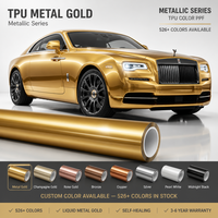 Film de protection de peinture TPU effet métallique doré brillant, auto-réparateur, pour les ateliers de modification automobile