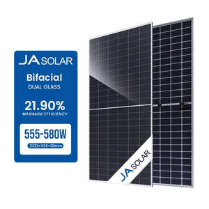 แผงโซลาร์เซลล์ JA สำหรับ N-Type Bifacial Double-Glass รุ่น JAM72D30LB 555-580W 560W-575W มีสินค้าในสต็อก - Product Image 1
