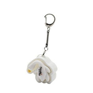 Meilleures ventes transfrontalières : Porte-clés anti-stress en forme de canard joyeux, pendentif à clic pour le bout des doigts, modèle imprimé en 3D, fabriqué en Chine - Product Image 5