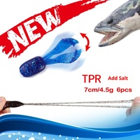 Leurre flottant en silicone pour la pêche en eau douce, 7 cm, 4,5 g, queue de jig barbue, grenouille aquatique, zander, sans hameçons, appât souple