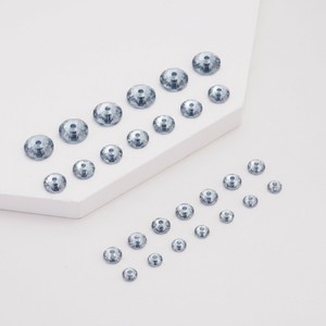 Perles de strass en résine époxy saphir indien de 5 mm, forme diamant, trou central, à coudre, accessoires de bijouterie DIY pour vêtements - Product Image 1