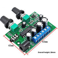 Yüksek sadakat 2.1 üç kanallı süper bas 12V ses amplifikatörü domuzu mikro küçük boyutlu dijital sınıf D 030 modülü
