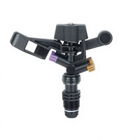 DaringFish Nozzle Rocker Putar 360 Derajat Plastik Baru 1/2 Inci Ulir Luar 4 Menit Hemat Air untuk Irigasi Kebun