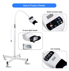 Lampe de blanchiment dentaire LED à lumière froide, appareil mobile de soins bucco-dentaires, unité de blanchiment portable à trois couleurs - Product Image 3