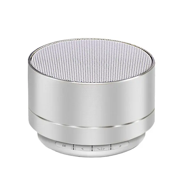 High Quality Mini Portable A10 Wireless Speaker With Led Flashing Colorful Metal Bass Car Speaker For Mobile Phones