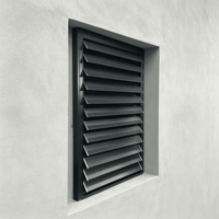 Windowmate - Écran à lamelles verticales en alliage d'aluminium pour balcon, jardin, terrasse et décoration extérieure