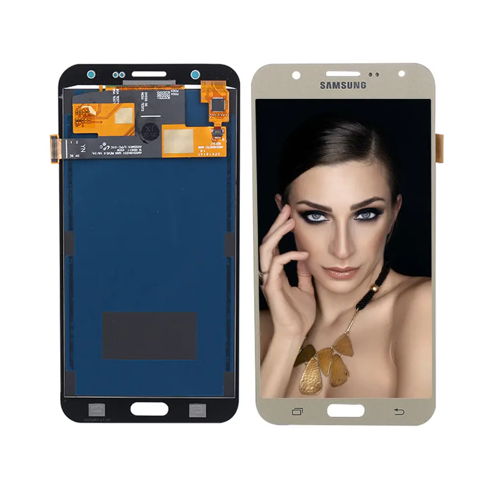 Yeni gelmesi orijinal lcd ekran Samsung Galaxy J7 lcd parçaları onarım yenilenmiş