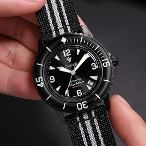 CADISEN Deep 2025 Nouvelle Montre Mécanique Automatique Homme Bracelet Toile NH35 Montre-Bracelet de Luxe Lumineuse Étanche - Product Image 4
