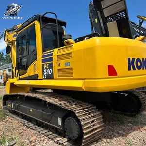 Excavatrice sur chenilles Komatsu PC240 d'occasion, 24 tonnes, godet de 1,2 m³, marque japonaise d'origine, grande excavatrice de construction, faible nombre d'heures, bon état - Product Image 3