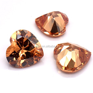 Circonia Cúbica Sintética al por Mayor, Corte Corazón, Color Granate Rojo, Precio <span class=keywords><strong>de</strong></span> Piedra <span class=keywords><strong>de</strong></span> Circonia Cúbica - Product Image 3