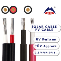 Solarkabel PV-Kabel Solarpanel-Kabel Doppelt Isoliertes Flexibles Solar-DC-Kabel TÜV-Zertifiziert
