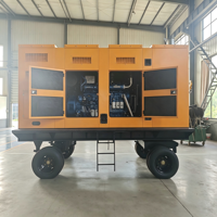 Groupe électrogène silencieux portable à attelage rapide pour une installation et un montage rapides sur site