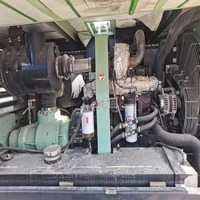 Compresseur d'air mobile Sullair 600RH 17,2 bar 17 m³/min Cummins 179 kW, utilisé pour l'exploitation minière de pierre, le forage