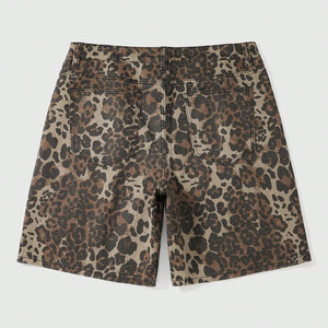 Tùy chỉnh-thực hiện chất lượng cao báo in thẳng chân Quần Short Denim cho nam giới phong cách đường phố Punk rửa lỏng quần short giản dị - Product Image 2