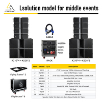 Système de haut-parleurs DJ passifs professionnels Line Array Subwoofer 18 pouces avec aimant néodyme, audio haute résolution et design portable