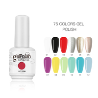 Fournitures pour ongles en gros, logo personnalisé, marque privée, 15 ml, couleur vegan, créez votre propre marque, vernis à ongles gel UV