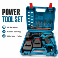 Perceuse à main multifonction, perceuse électrique sans fil au lithium-ion, tournevis, ensemble d'outils