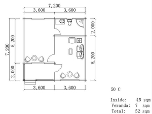 บ้านสำเร็จรูป บ้านไม้ อาคารสำเร็จรูปสำหรับอยู่อาศัย - Product Image 3