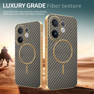 เคสโทรศัพท์แบบแม่เหล็ก รุ่นบางเฉียบ หรูหรา ลายเส้นใยโครเมียม สำหรับ Vivo V60 Lite/V60/V50Lite/V50/V40Lite/X200 FE - Product Image 6