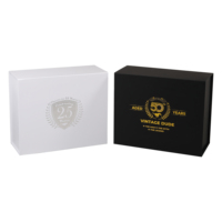Boîtes pliantes magnétiques de luxe haut de gamme avec finition brillante et doublure en éponge, personnalisables pour cadres photo