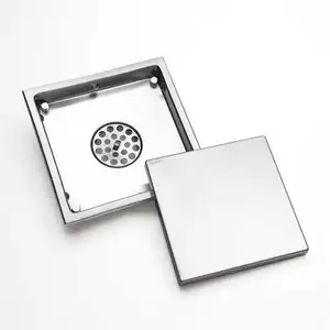 AMAXO Bathroom Accessories Square Deodorization Bathroom Shower Odor Proof Floor Drain