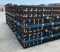 MINGLEI Coffrage en plastique réutilisable pour la construction de murs, dalles et colonnes en béton, système modulaire ABS