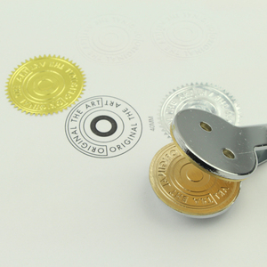 Sello <span class=keywords><strong>de</strong></span> Metal Personalizado al por Mayor, Sello Redondo en Relieve, Sello <span class=keywords><strong>de</strong></span> Mano para Empresas, Notarios y Papel - Product Image 5