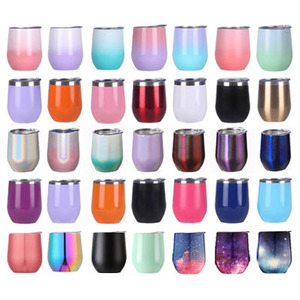แก้วไวน์สแตนเลสติดผนัง2ชั้น,แก้วไวน์ขนาด12ออนซ์พร้อมฝาปิด - Product Image 1