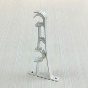 Support de <span class=keywords><strong>Tringle</strong></span> à <span class=keywords><strong>Rideau</strong></span> Ovale Épaissi en Alliage d'Aluminium, Fixation Latérale Double Support pour Tringles Romaines et Rideaux, Accessoires de Chambre - Product Image 6