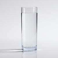 Verre à Eau de Haute Qualité en PC Plastique Acrylique Incassable, Résistant à la Chaleur, Type Long Drink et Highball, 455 ml, pour Hôtels et Bars Commerciaux