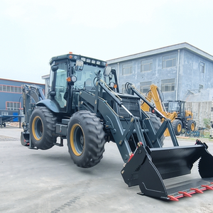 Rétrocaveuse 4x4 diesel d'origine chinoise, machine de construction, tracteur-chargeur, <span class=keywords><strong>pelle</strong></span> rétrocaveuse, chargeuse sur pneus à vendre - Product Image 2