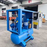 Compresseur d'air à vis rotatif robuste 4-en-1 Air de noyau de moteur lubrifié pour la construction de fabrication Expédition mondiale