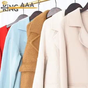 批发双面羊毛大衣女士长冬服装-二手服装制造商 - Product Image 1